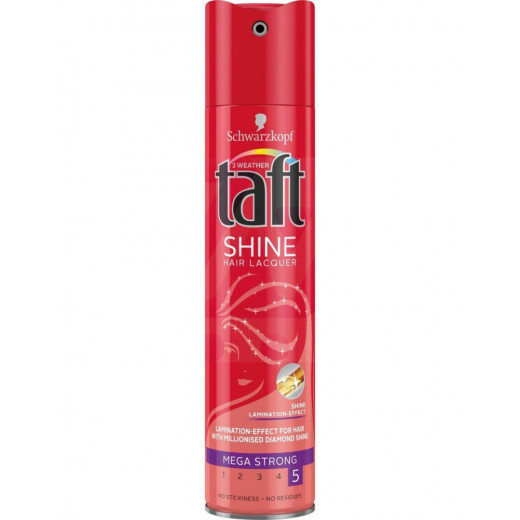 Taft Shine Ultra Strength Hairspray, 250 Ml