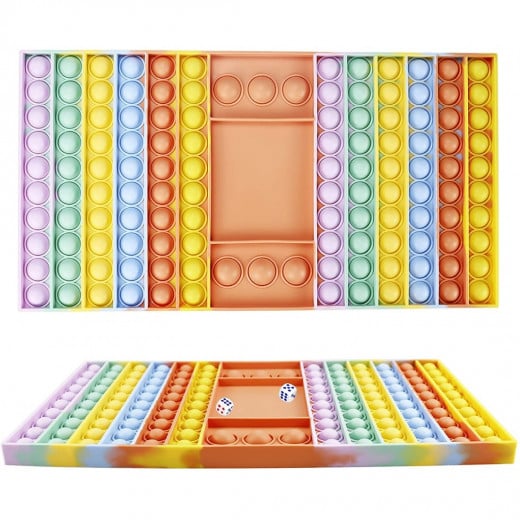 Pop it Fidget Toy | Rainbow Dice Game, Assortment Colors