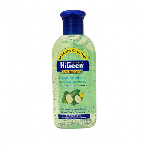 HiGeen Antibacterial Hand Sanitizer Gel with GreenTea And Cucumber 110 ml