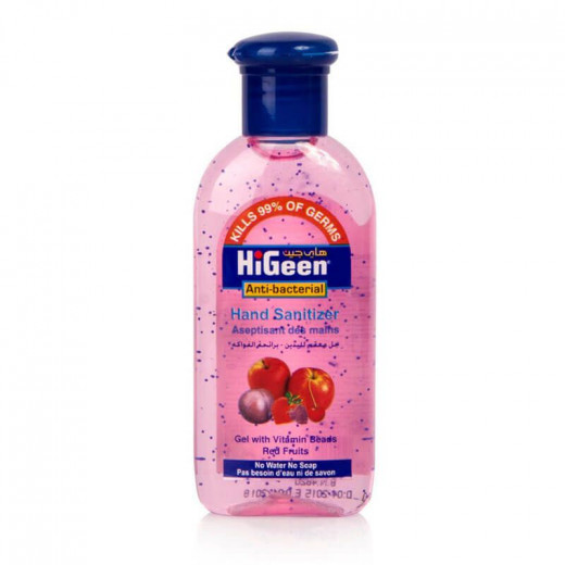 HiGeen Antibacterial Hand Sanitizer Gel   Red Fruit  110 ml