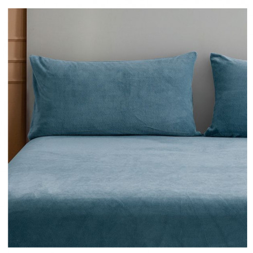 غطاء وسادة باللون الأزرق قطعتين من نوفا هوم
