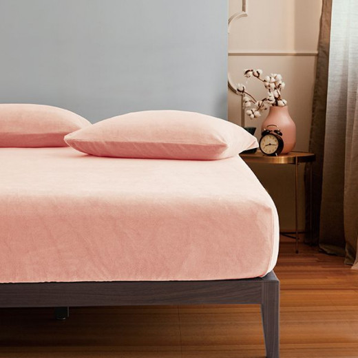 Nova home warmfit winter microfleece pillowcase set pink color 2 pieces