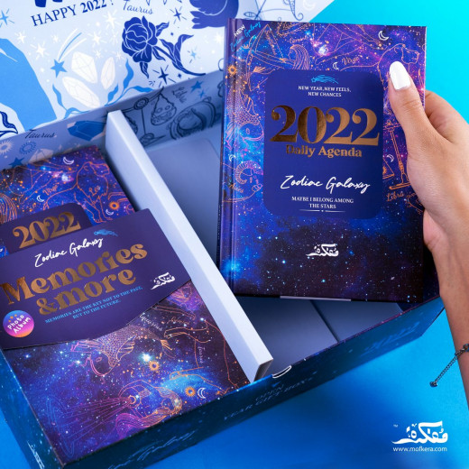 Mofkera Agenda Gift Set 2022, Zodiac Galaxy Design