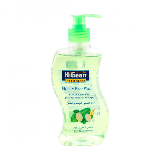 Higeen Hand And Body Wash, Light Green Color, 500 Ml