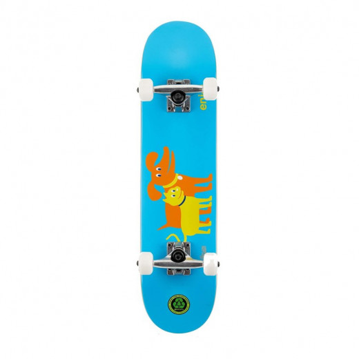 Enjoi Skateboard Cat And Dog Complete, Blue, Size 7.0 Inches