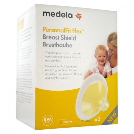 Medela PersonalFit Flex Breast Shields, 2 Pack of Medium 24mm