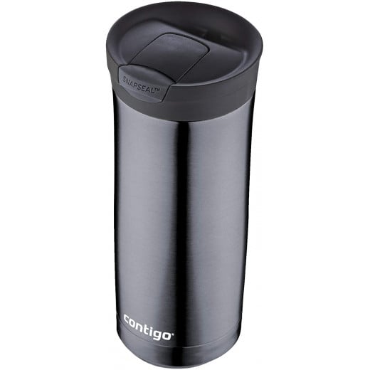 Contigo Snapseal Huron Vacuum Insulated Stainless Steeel Travel Mug, 470 ml, Gunmetal