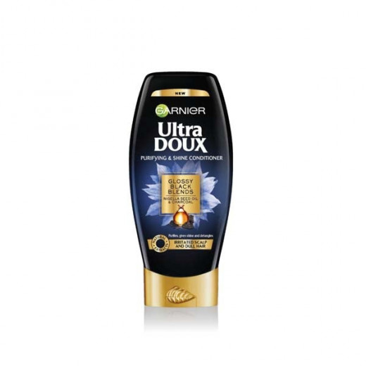Garnier Ultra Doux Black Charcoal & Nigella Seed Oil Purifying & Shine Conditioner, 400ml