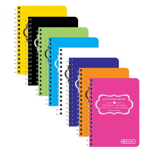Bazic Poly Cover Spiral Notebook, 100 page, 1 Notebook