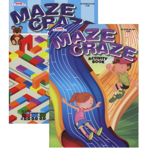 Bazic Kappa Maze Craze  Puzzles Book