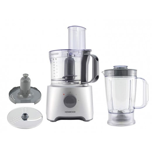 Kenwood Multipro Compact Food Processor, Silver Color, 800 W
