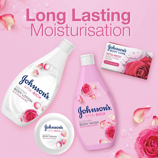 Johnson's Body Lotion - Vita-Rich, Soothing Rose Water, 400ml