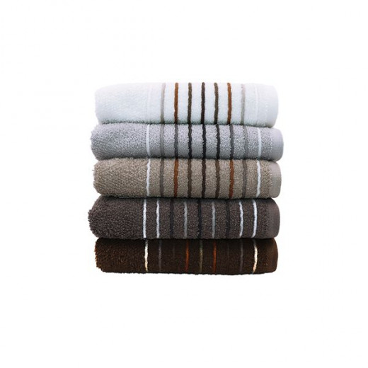 Nova Home Nestwell, Cotton, Jacquard Towel, Bath Towel, Brown Color