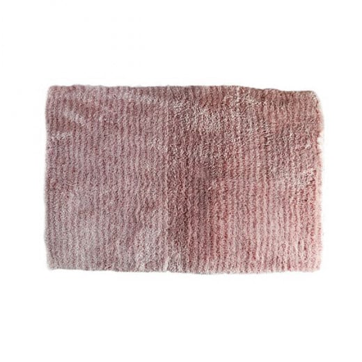 Nova Home Stripe Pearl Bath Mat, Pink Color