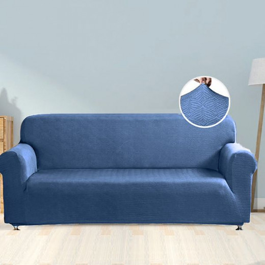 غطاء صوفا لمقعدان, باللون الأزرق من نوفا هوم