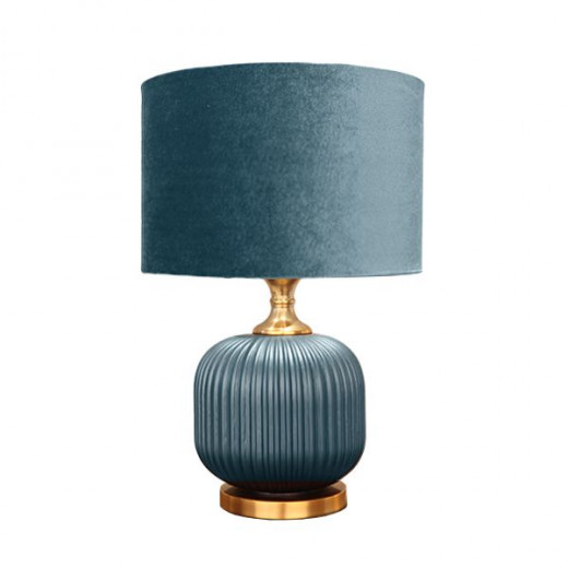 Nova home alana table lamp, blue color, 50 cm