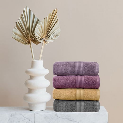 Nova home pretty collection towel, cotton, plum color, 50*100 cm
