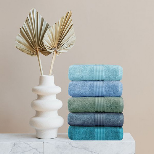 Nova home pretty collection towel, cotton, lagoon color, 70*140 cm