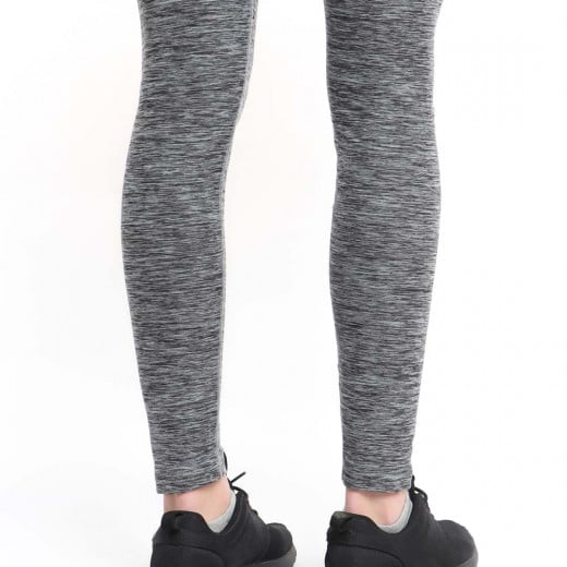 RB Women's High-Waist Leggings, XX Large Size, Grey Color