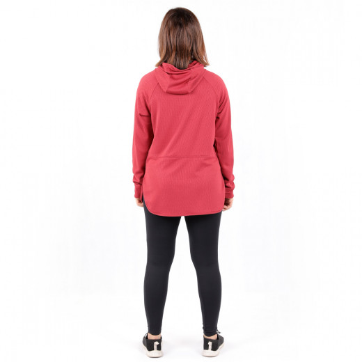 RB Women's Short Running Hoodie, Small Size, Peach Color