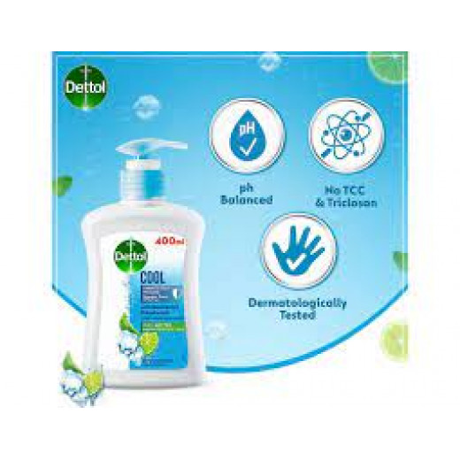 Dettol Cool Anti-Bacterial Hand Wash, 400ml