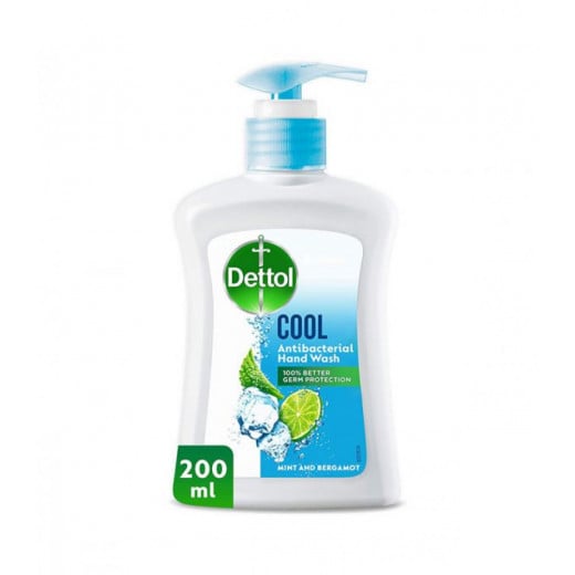 Dettol Cool Anti-Bacterial Hand Wash With Mint & Bergamont, 200ml