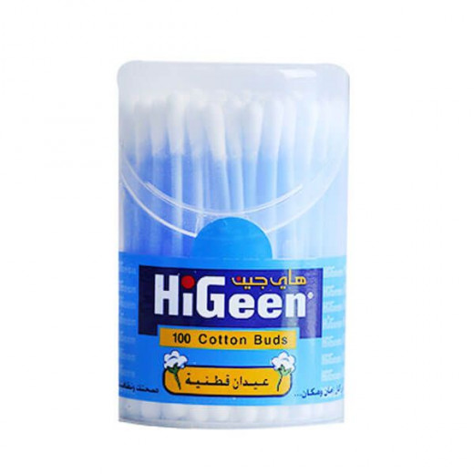 Higeen Baby Wipes, 72 Sheets, 2 Pieces + Higeen Round Cotton Buds, 100 Pieces