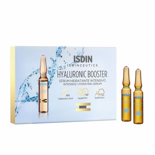 Isdin Isdinceutics Hyaluronic Booster Serum Moisturizer, 10 Ampoules, 2ml