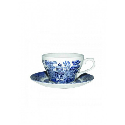 صحن شاي مزخرف باللون الازرق , 15 سم من تشيرشل