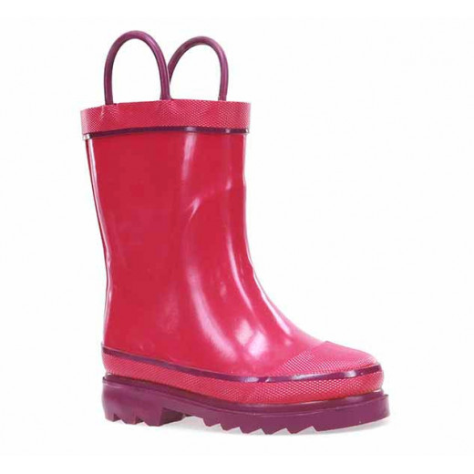 حذاء للمطر باللون الزهري، مقاس 20 من ويسترن شيف