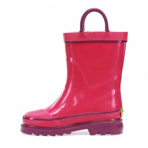 Western Chief Kids Firechief Rain Boot, Pink Color, Size 31