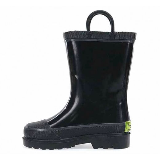 Western Chief Kids Firechief Rain Boot, Black Color, Size 25
