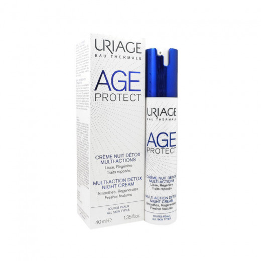 Uriage Age Lift Detox Night Cream, 40 Gram