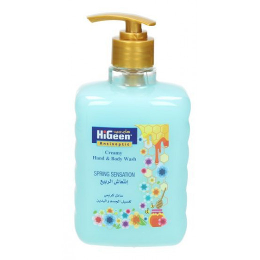 Higeen Creamy Hand and Body Wash, Spring Sensation, 500 Ml
