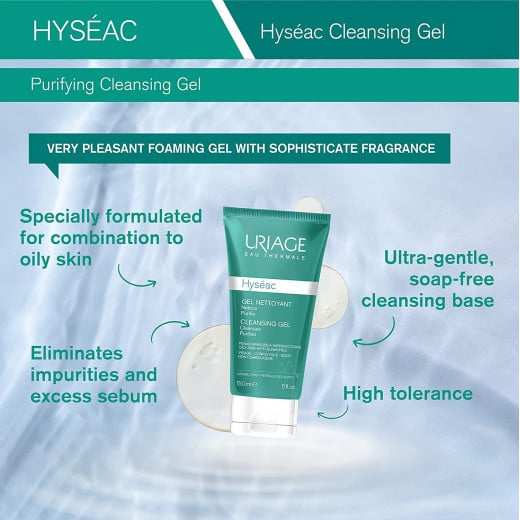 Uriage Hyséac Cleanser-acne Treatment Gel, 150 Ml