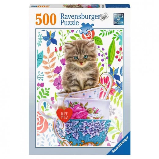 Ravensburger Puzzle Kitten in a Cup, 500 Pieces