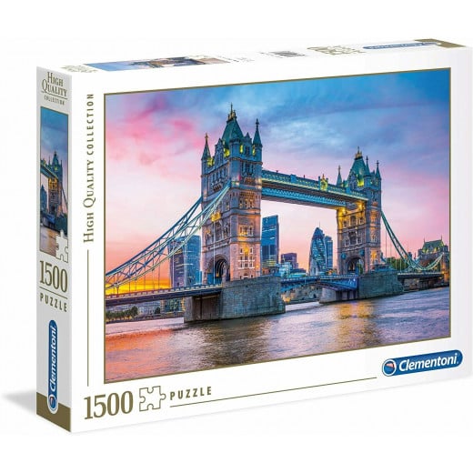 Clementoni Puzzle , High Quality Collection Tower Bridge Sunset , 1500 Pieces