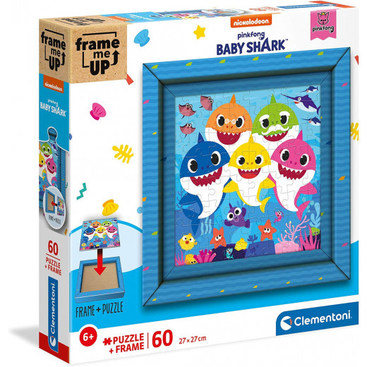 Clementoni Frame Me Up puzzle, Baby Shark, 60 Pieces