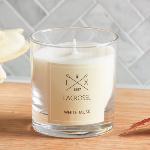Ambientair Lacrosse Scented Candle, White Musk Scent, 200 Gram
