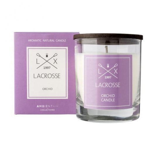 Ambientair lacrosse scented candle, orchid scent, 200 gram