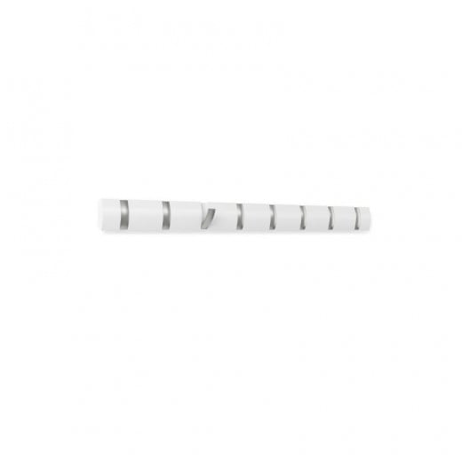 Umbra flip hooks wall rail, white color