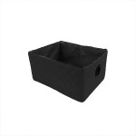 Weva winsom foldable textile storage basket , 19x26x13 cm , black