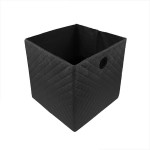 Weva winsom foldable textile storage basket, 31x31x31 cm, black