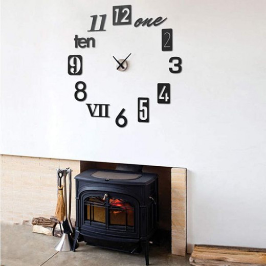 ساعة حائط , لون أسود من أومبرا