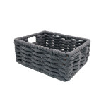 Weva reader cotton storage basket, charcoal