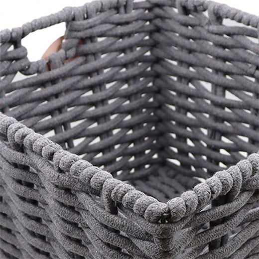 Weva taylor cotton storage basket ,charcoal