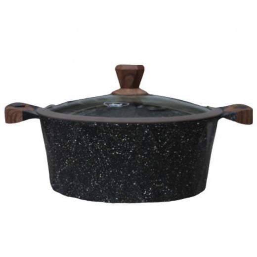 Al Saif Cooking Granite Pot, Black Color