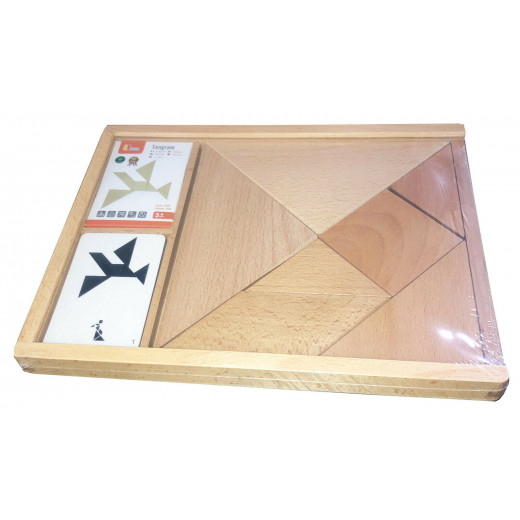 Viga Wooden Tangram Puzzle Set