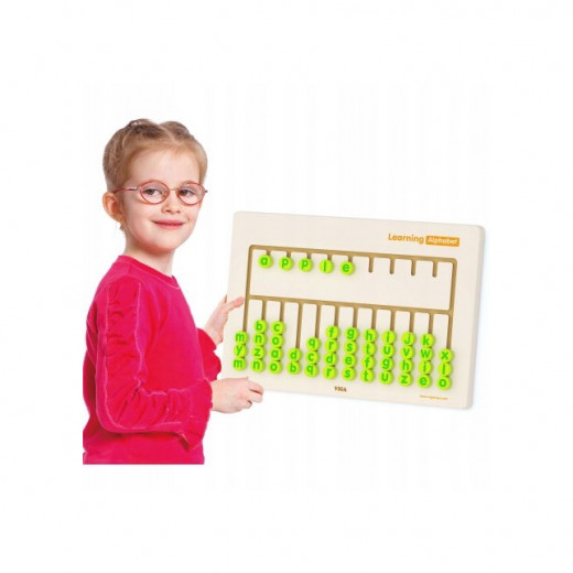 Viga Wall Toy, Learning Alphabet