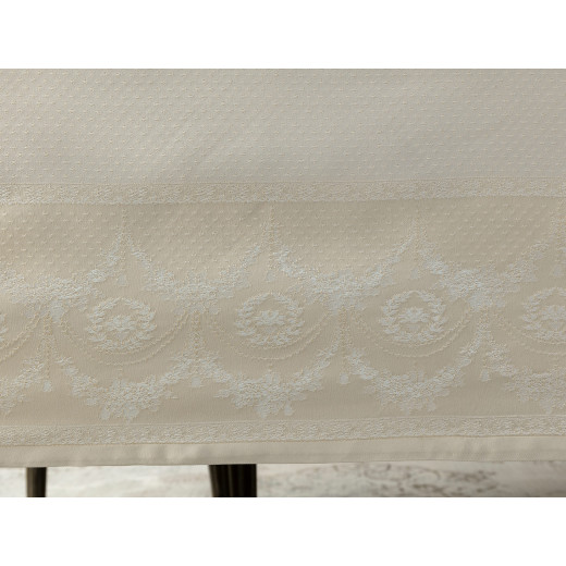 Madame Coco Orient Table Cloth, Beige Color, 160*230 Cm